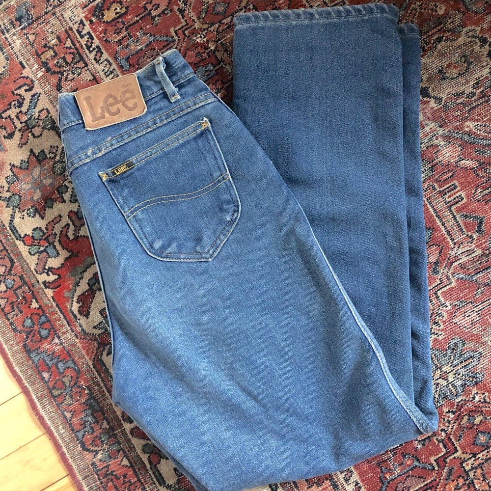 80s Lee Jeans High Rise Straight Leg 30”